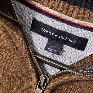 Men’s Tommy Hilfiger 1/4 Zip Sweater Size Large L